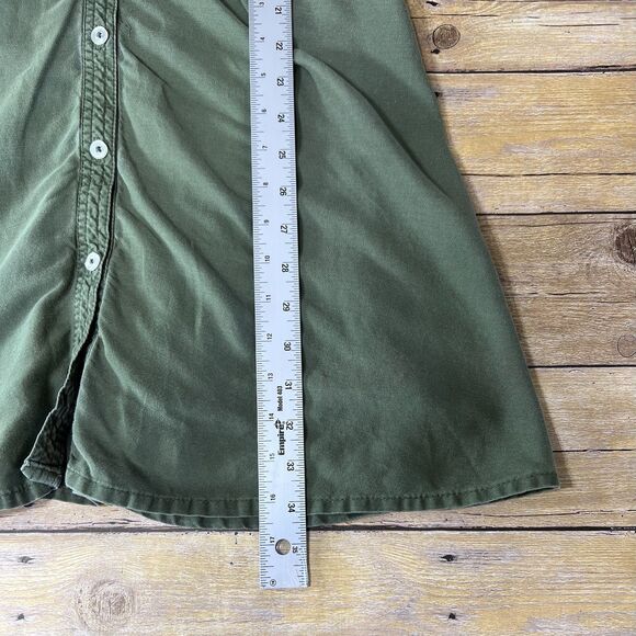 Wonder Nation Sz XL (14-16) Women’s Shirt Drees Used Olive Green - Picture 13 of 15